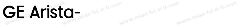 GE Arista字体转换